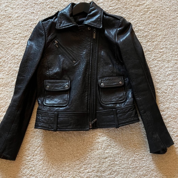 Theory Leather Jacket - Picture 4 of 4